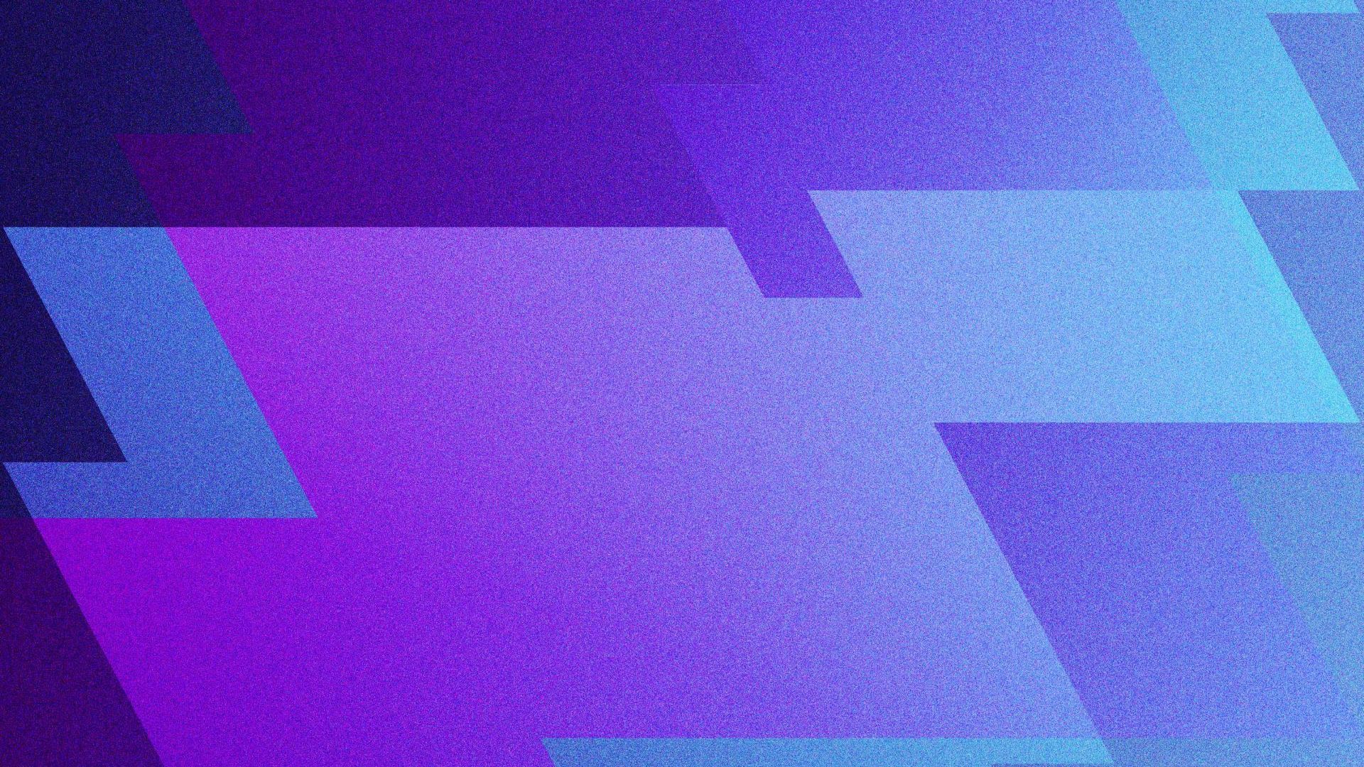 Many geometric rhombi in various shades of blue, purple, and indigo overlaid on one another
